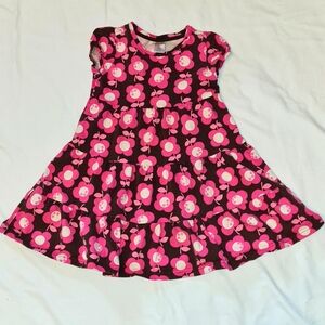 Gymboree Girl's Dress Sz 5, Excellent used condition. Pink and brown 100% cotton